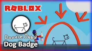 How to get the Dog Badge in Doodle Obby | Roblox