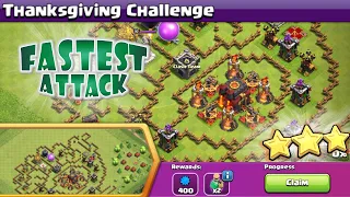 Easily 3 Star Thanksgiving challenge | Clash of Clans