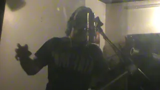 Cancerslug - in studio - tracking vocals on SHAPESHIFT