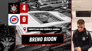 Após goleada do Corinthians, Breno Bidon avalia dupla com Raniele e responde sobre saída de Cássio