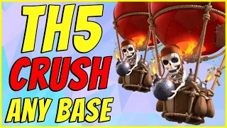 *BEST* TH5 Attack Strategy War 2021 | 3 Star Balloons Attack Strategy - Clash of Clans