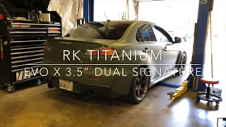 RK Titanium Evo X 3.5” Dual Exhaust System