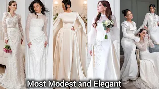 The most modest and elegant wedding dresses in 2024 plus how to wear an evening dress