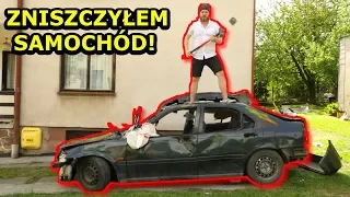 ZNISZCZYŁEM SWÓJ PIERWSZY SAMOCHÓD! | Hardcorowy Crash Test| I DESTROYED MY FIRST CAR |