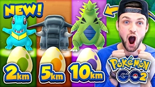 Pokemon GO - ALL *GEN 2* EGGS - 2km, 5km + 10km! (NEW POKEMON)