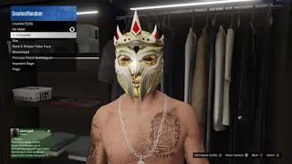 checking out the NEW Conquest MASK in Grand Theft Auto 5 Online