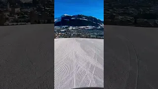 Skiing in the Alps - Kitzbühel. Tirol. Austria.