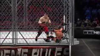 WWE '13 Extreme Rules Simulation Triple H Vs. Brock Lesnar (Steel Cage)