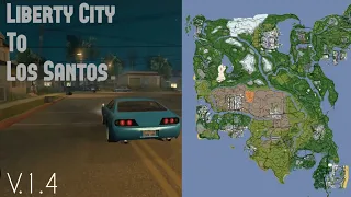 Cj Going back from Liberty City To Los Santos (Stars & Stripes mod v1.4)