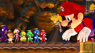 What happens if Mario ALLSTARS Fight Evil Peach and Mario?