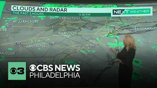 Partly sunny with a chance of showers Monday across Philadelphia area