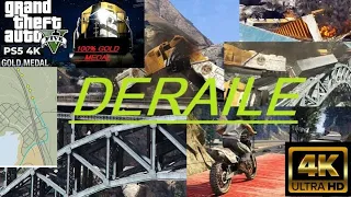 GTA 5 - Mission #53 - DERAILED [100% Gold Medal Walkthrough] #trending #youtubevideo #gta 4K full HD