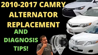 2010-2017 Camry alternator Replacement and Diagnosis