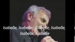 ISABELLE - CHARLES AZNAVOUR - LETRA ESPAÑOL - SUBTITULADO EN FRANCES