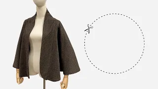 How simple it is!  It only takes an hour to cut and sew a winter coat