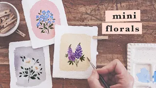 Summer Mini Flowers | Beginner Painting Tutorial