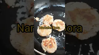 স্বাদু নারকেল বোরা | Coconut Pakora With Only 3 ingredients | Tasty Bengali Recipe