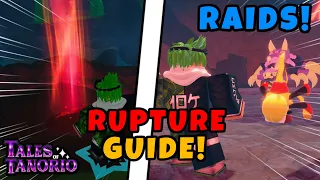 Tales of Tanorio RUPTURE GUIDE! All Rupture Locations!