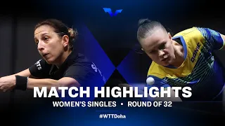 Elizabeta Samara vs Ganna Gaponova | WTT Star Contender Doha 2021 | WS | R32 Highlights