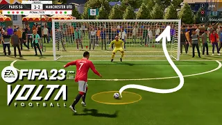 FIFA 23 VOLTA PENALTY SHOOTOUT - PSG vs MANCHESTER UNITED - FIFA 23 Gameplay - MESSI vs RONALDO