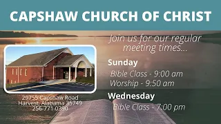 Wednesday Bible Class & Worship - 04/24/24