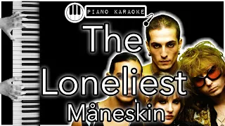 The Loneliest - Måneskin - Piano Karaoke Instrumental