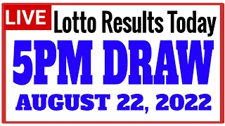 Lotto Results Today 5pm draw August 22, 2022