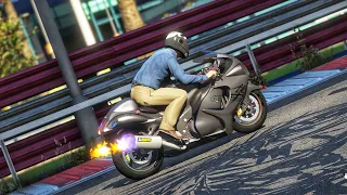 Impossible Super Flip Jump on Suzuki Hayabusa in GTA 5 #shorts #gta #gtav #jump #hayabusa #suzuki