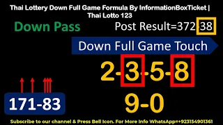 16-12-2021 Thai Lottery Down Full Game  From #InformationBoxTicket