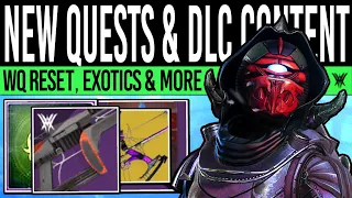 Destiny 2: NEW QUESTS & REWARD UPDATE! Exotic LOOT! Bungie Respond, Challenges, Raid (Mar 1st Reset)