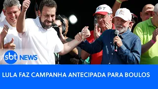 Lula pede votos para Boulos em palanque do 1º de Maio