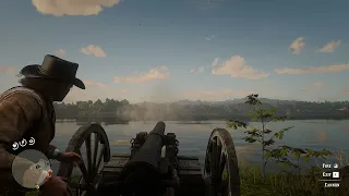 RDR2 - What happens if you shoot a cannon at a ship?