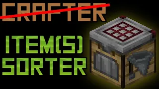 A New Method of Item Sorting Using Crafters in Minecraft 1.21