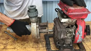 Restoration Rusty Old Honda Petrol Water Pump // Restore Effective Oil Mixed Gasoline Engine