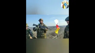 Водружение Осетинского флага в центре Авдеевки бойцами Батальона 《Сармат》