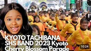KYOTO TACHIBANA SHS BAND 2023 Kyoto Cherry Blossom Parade was full of enthusiastic audience Reaction