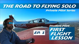 What Happens On A FIRST FLIGHT LESSON | The Road To FLYING SOLO (EP. 1)