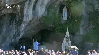 Chapelet du 12 avril 2024 à Lourdes
