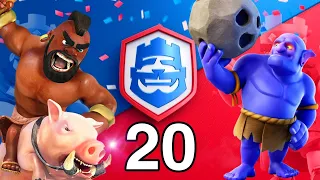 Гений быстрых колод делает 20 побед в испытании CRL ?! / Clash Royale