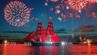 The Scarlet Sails is a celebration in St. Petersburg, Russia - Санкт-Петербург - Алые паруса