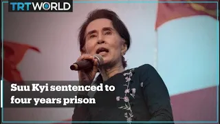 Myanmar’s ousted leader Suu Kyi sentenced to four years in prison