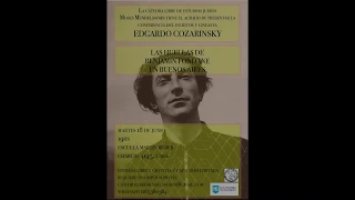 Conferencia "Las huellas de Benjamin Fondane en Buenos Aires" a cargo de Edgardo Cozarinsky