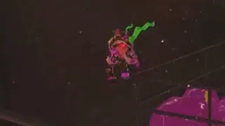 Rival octoling jumps and dies