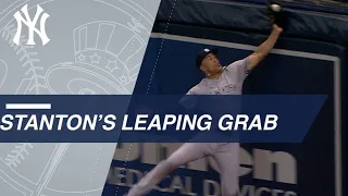 Giancarlo Stanton's leaping grab at the RF wall