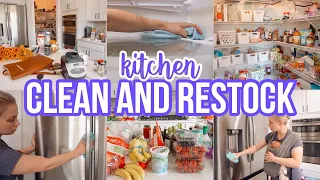 KITCHEN CLEANING & RESTOCK // PANTRY ORGANIZATION // STAY AT HOME MOM MOTIVATION // BECKY MOSS