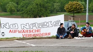 Protest gegen die AfD in Friesenheim