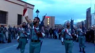 Legión Española. Semana Santa 2013 Málaga. Escuadra de Gastadores