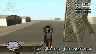 GTA San Andreas - Walkthrough - Unique Stunt Jump #5 - Los Santos International (Los Santos)