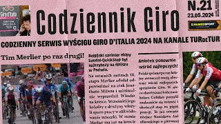 Giro d'Italia 2024 - #21 - Merlier po raz drugi, Aniołek znów blisko | Codziennik TurDeTur