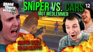 SONDRE BUSTER BILTYVENE!! 🤣 *Tester Nye Gamingskjermer i Sniper vs. Biler* - GTA 5 Serie